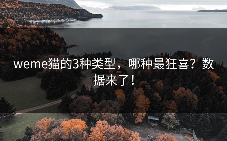 weme猫的3种类型，哪种最狂喜？数据来了！